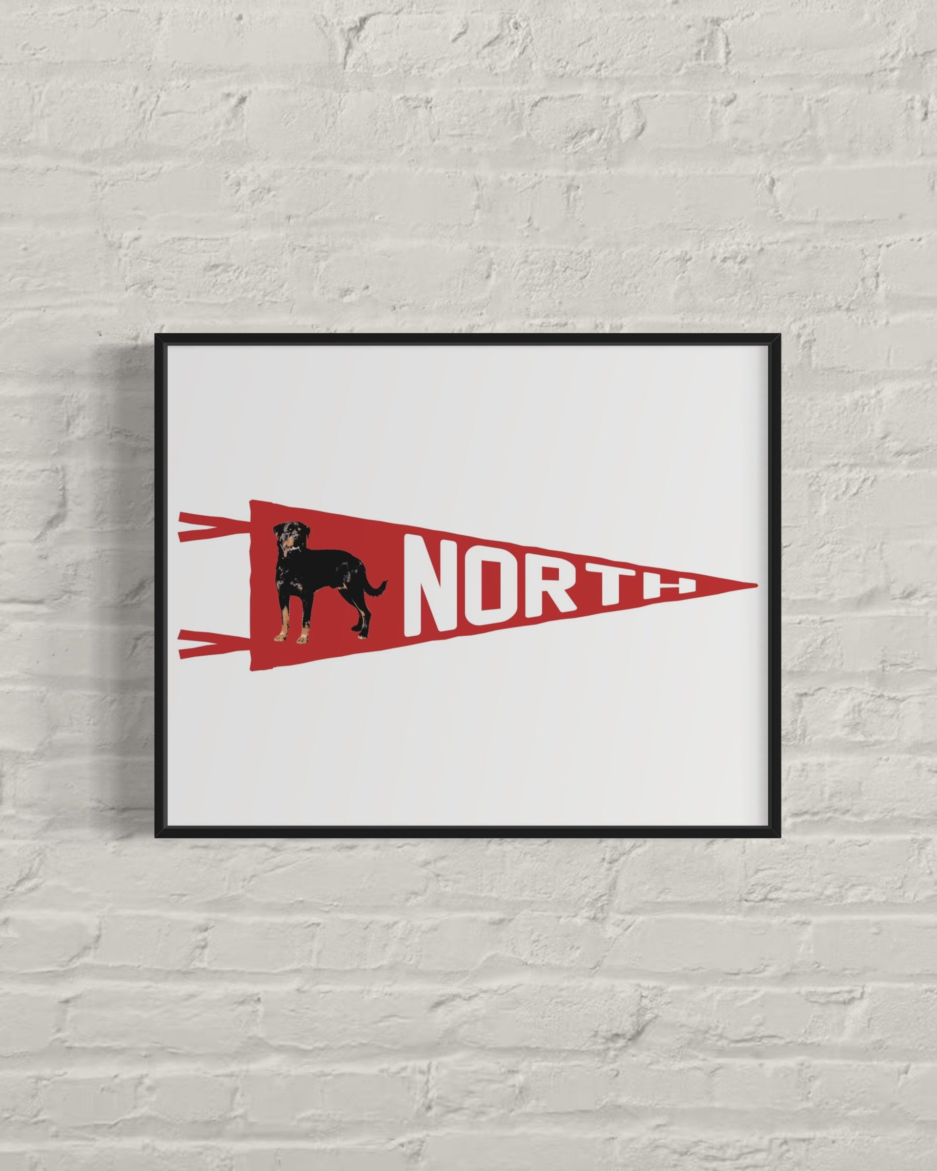 NORTH | Rottweiler Pennant Print 16x20″