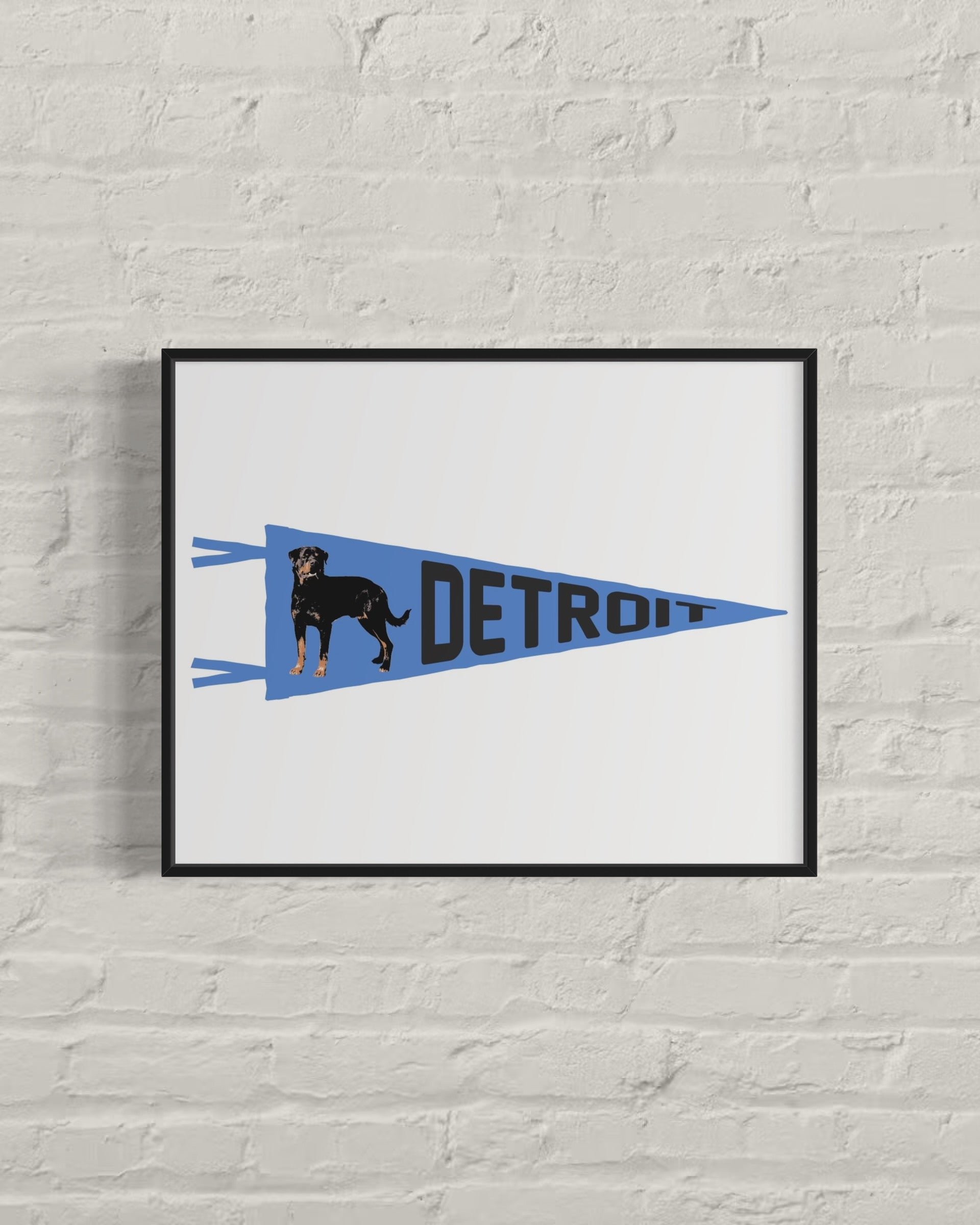 DETROIT | Rottweiler Pennant Print 16x20″